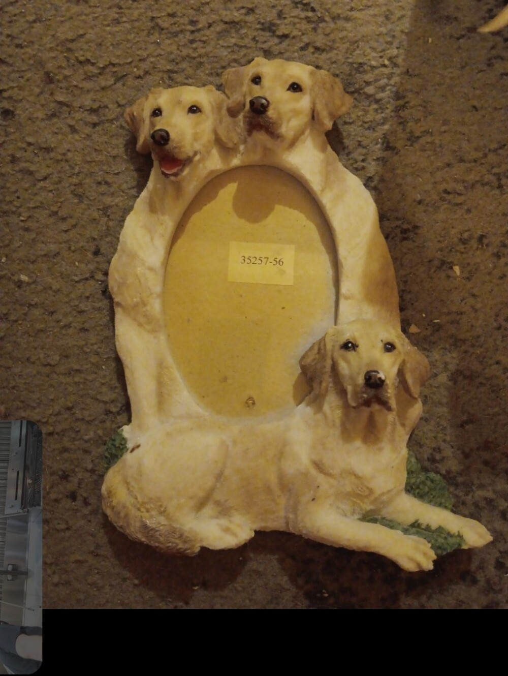 Labrador retriever picture frame (plastic)